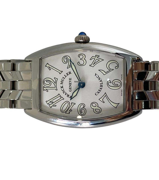 Franck Muller Casablanca Quartz Women's Watch With Steel Case and Strap Authentic Luxury Timepiece