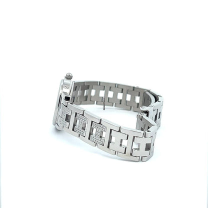 Hermès Clipper Quartz Women's Watch With Steel Case and Strap Authentic Luxury Timepiece