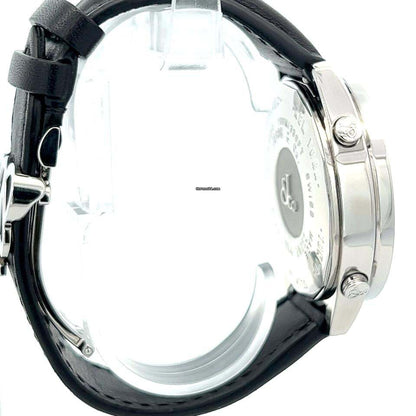 Jacob & Co. Quartz Men's Watch Steel Case With Leather Strap Authentic Luxury Timepiece