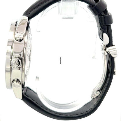 Jacob & Co. Quartz Men's Watch Steel Case With Leather Strap Authentic Luxury Timepiece