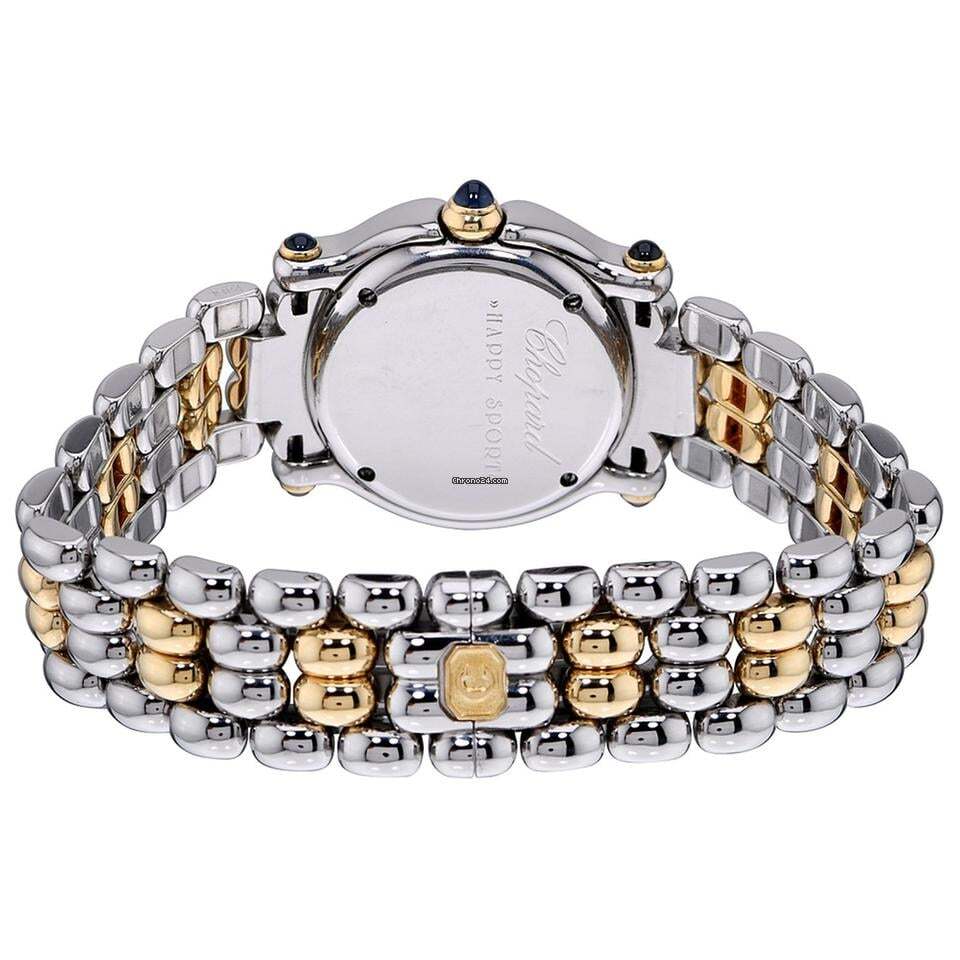 Chopard Happy Sport Quartz Women's Watch Steel Case With Gold/Steel Strap Authentic Luxury Timepiece