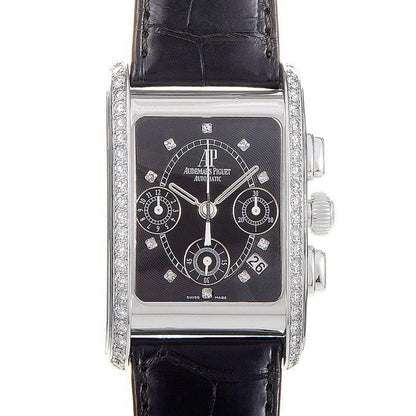 Audemars Piguet Edward Piguet Automatic Men's Watch White Gold Case With Leather Strap Authentic Luxury Timepiece