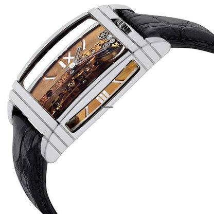 Corum Golden Bridge Manual winding Unisex Watch Platinum Case With Leather Strap Authentic Luxury Timepiece