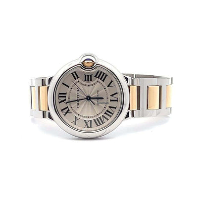 Cartier Ballon Bleu 36mm Automatic Women's Watch Gold/Steel Case With Gold/Steel Strap Authentic Luxury Timepiece