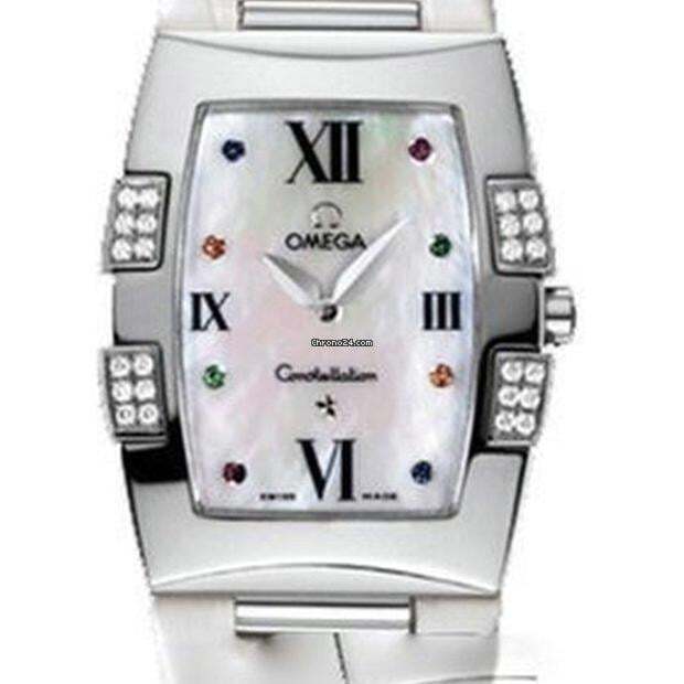 Omega Constellation Quartz Women's Watch Steel Case With Leather Strap Authentic Luxury Timepiece