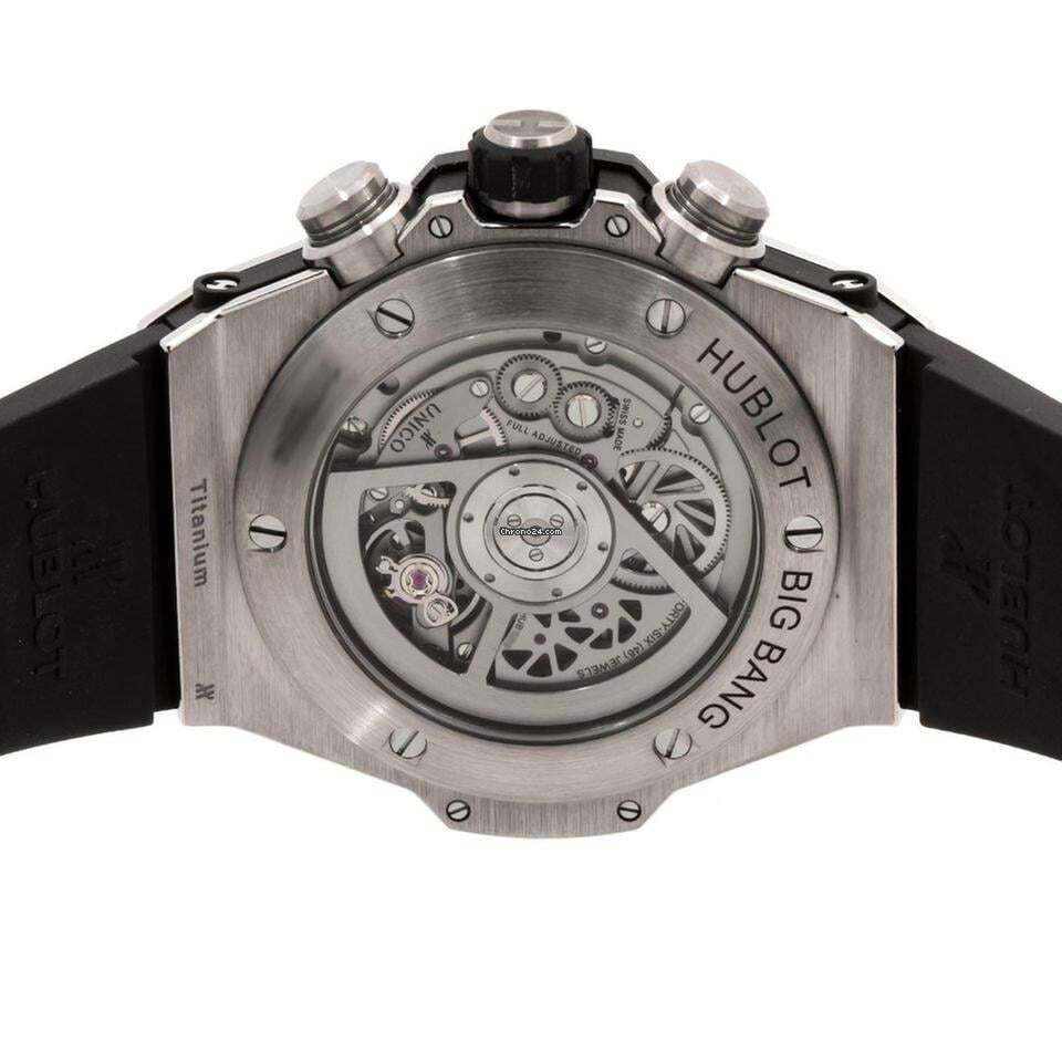 Hublot Big Bang Unico Automatic Men's Watch Titanium Case With Rubber Strap Authentic Luxury Timepiece