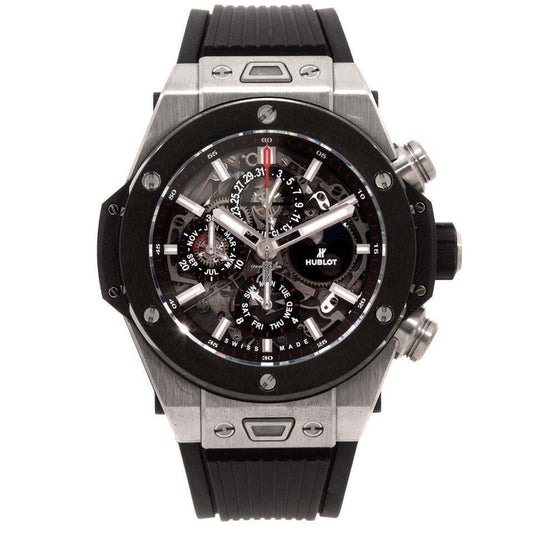 Hublot Big Bang Unico Automatic Men's Watch Titanium Case With Rubber Strap Authentic Luxury Timepiece