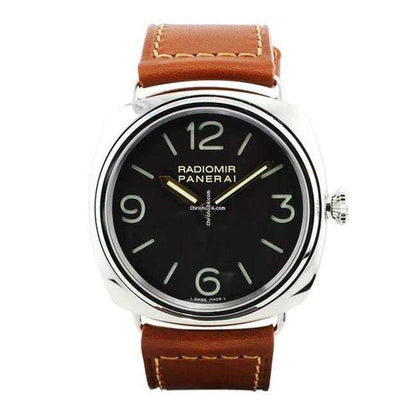 Panerai Radiomir Manual winding Men's Watch Steel Case With Leather Strap Authentic Luxury Timepiece