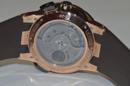 Ulysse Nardin El Toro / Black Toro Automatic Men's Watch Rose Gold Case With Rubber Strap Authentic Luxury Timepiece