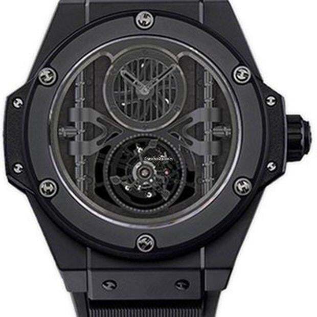 Hublot King Power Manual winding Men's Watch With Ceramic Case and Strap Authentic Luxury Timepiece