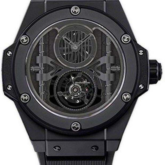 Hublot King Power Manual winding Men's Watch With Ceramic Case and Strap Authentic Luxury Timepiece