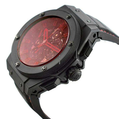 Hublot King Power Automatic Men's Watch Ceramic Case With Rubber Strap Authentic Luxury Timepiece