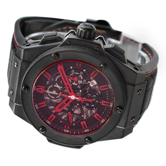 Hublot King Power Automatic Men's Watch Ceramic Case With Rubber Strap Authentic Luxury Timepiece