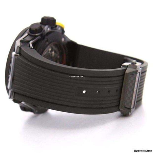 Hublot Automatic Men's Watch Ceramic Case With Rubber Strap Authentic Luxury Timepiece