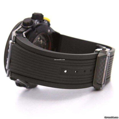 Hublot Automatic Men's Watch Ceramic Case With Rubber Strap Authentic Luxury Timepiece