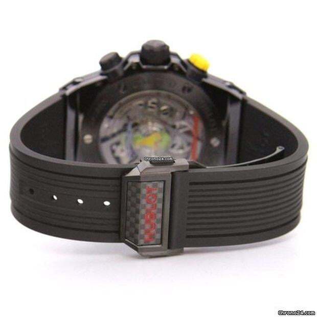 Hublot Automatic Men's Watch Ceramic Case With Rubber Strap Authentic Luxury Timepiece