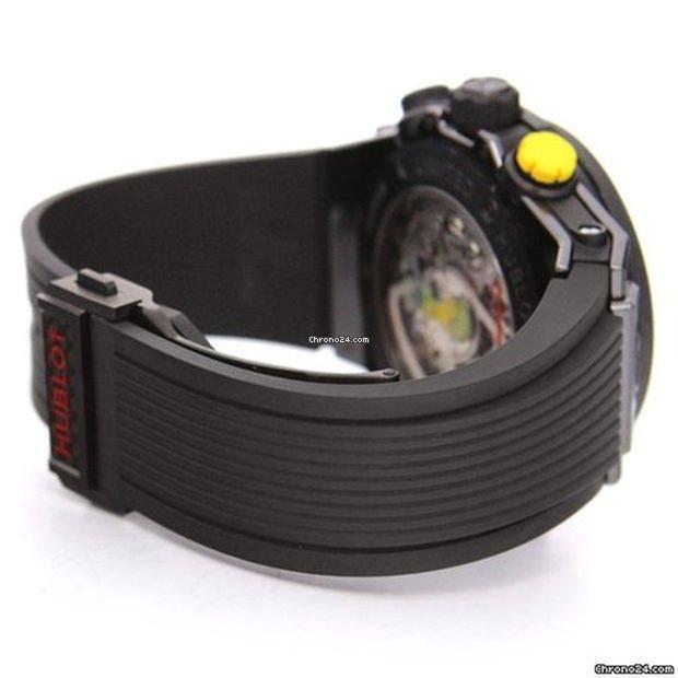 Hublot Automatic Men's Watch Ceramic Case With Rubber Strap Authentic Luxury Timepiece