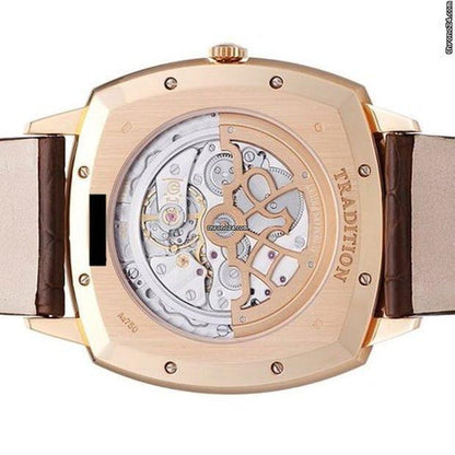 Audemars Piguet Tradition Automatic Men's Watch Rose Gold Case With Leather Strap Authentic Luxury Timepiece