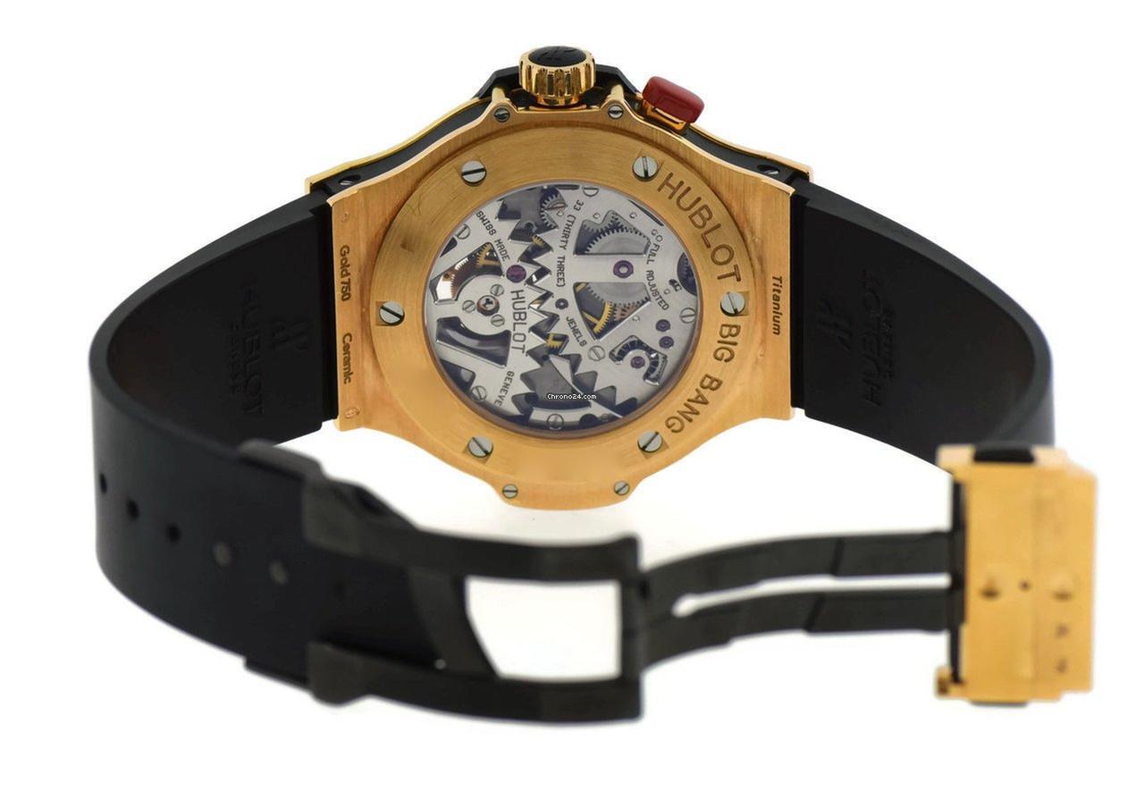 Hublot Bigger Bang Automatic Men's Watch Rose Gold Case With Rubber Strap Authentic Luxury Timepiece