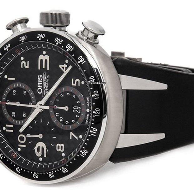 Oris TT3 Automatic Men's Watch Titanium Case With Rubber Strap Authentic Luxury Timepiece