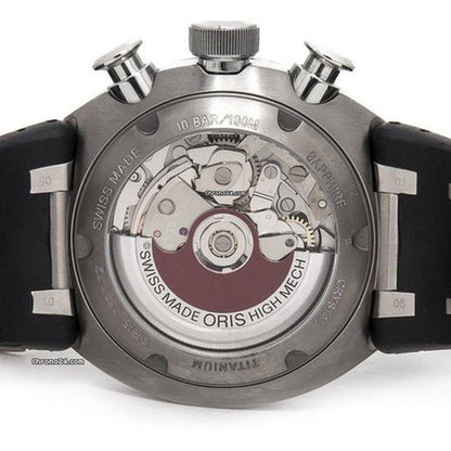Oris TT3 Automatic Men's Watch Titanium Case With Rubber Strap Authentic Luxury Timepiece