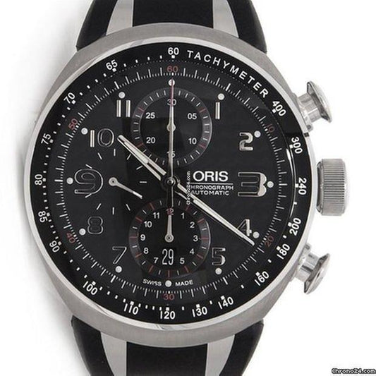 Oris TT3 Automatic Men's Watch Titanium Case With Rubber Strap Authentic Luxury Timepiece