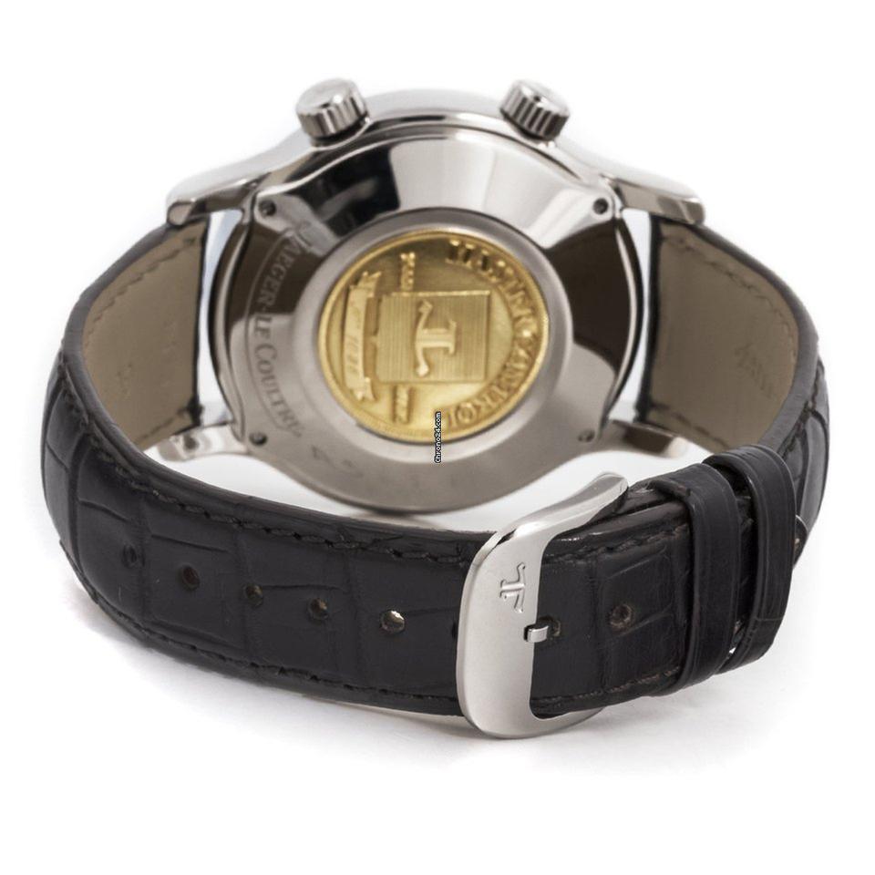 Jaeger-LeCoultre Memovox Automatic Unisex Watch Steel Case With Leather Strap Authentic Luxury Timepiece