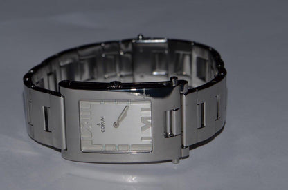 Corum Tabogan Quartz Women's Watch With Steel Case and Strap Authentic Luxury Timepiece