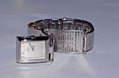 Corum Tabogan Quartz Women's Watch With Steel Case and Strap Authentic Luxury Timepiece