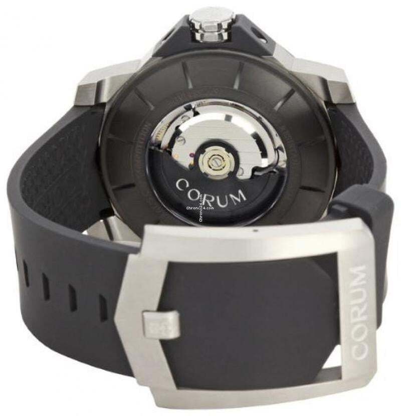 Corum Admiral's Cup Challenger Automatic Unisex Watch Titanium Case With Rubber Strap Authentic Luxury Timepiece