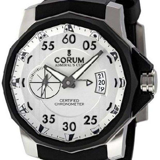 Corum Admiral's Cup Challenger Automatic Men's Watch Titanium Case With Rubber Strap Authentic Luxury Timepiece