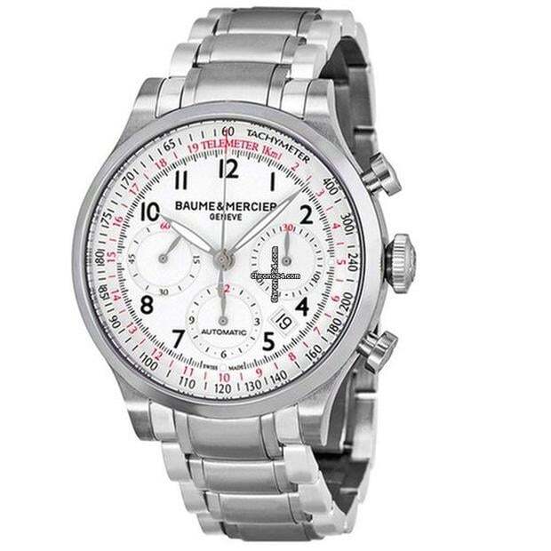 Baume & Mercier Capeland Automatic Men's Watch With Steel Case and Strap Authentic Luxury Timepiece