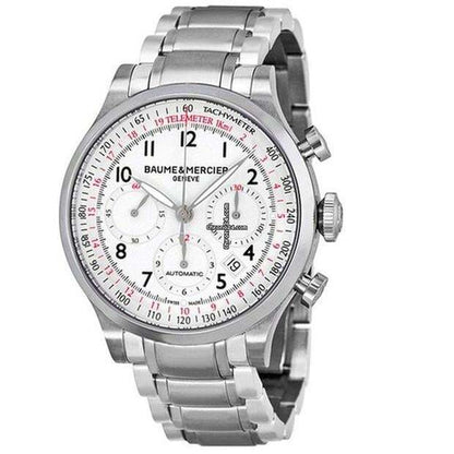 Baume & Mercier Capeland Automatic Men's Watch With Steel Case and Strap Authentic Luxury Timepiece