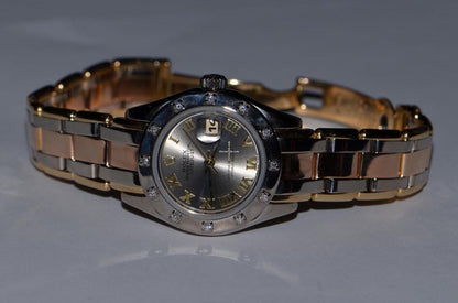 Rolex Lady-Datejust Pearlmaster Automatic Women's Watch Gold/Steel Case With Gold/Steel Strap Authentic Luxury Timepiece