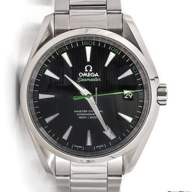 Omega Seamaster Aqua Terra Automatic Men's Watch With Steel Case and Strap Authentic Luxury Timepiece