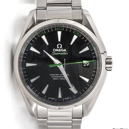 Omega Seamaster Aqua Terra Automatic Men's Watch With Steel Case and Strap Authentic Luxury Timepiece