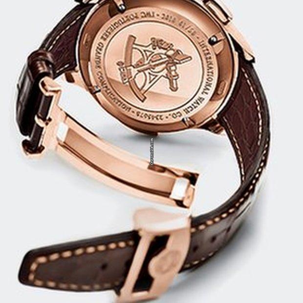IWC Portuguese Grande Complication Automatic Men's Watch Rose Gold Case With Leather Strap Authentic Luxury Timepiece