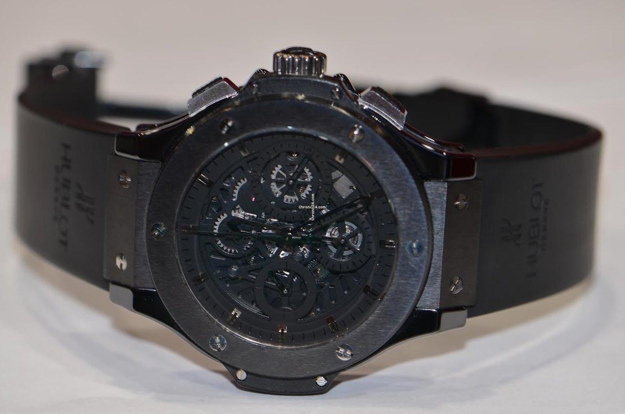 Hublot Big Bang Aero Bang Automatic Men's Watch Steel Case With Rubber Strap Authentic Luxury Timepiece