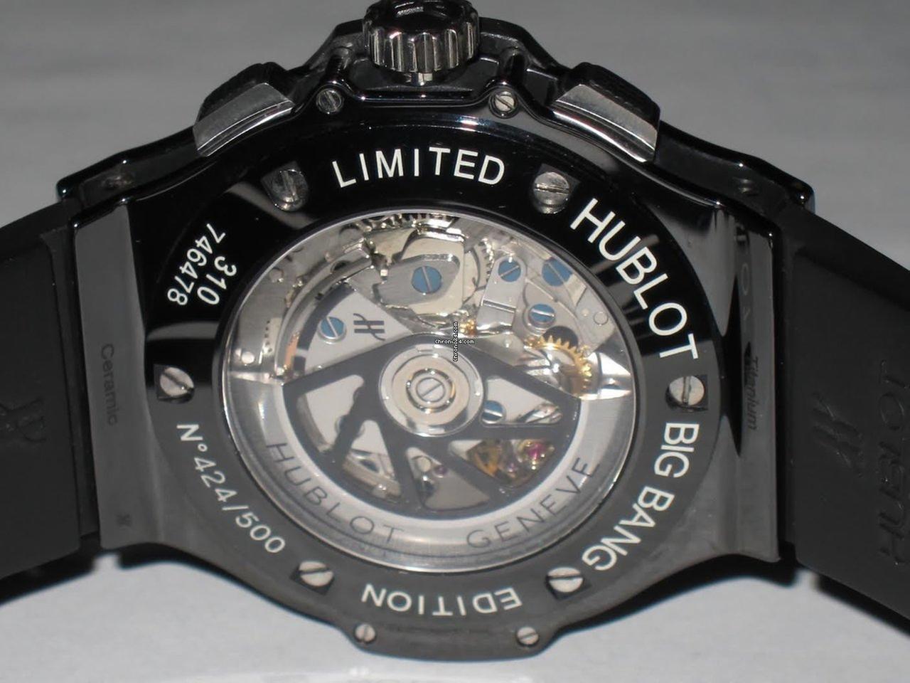 Hublot Big Bang Aero Bang Automatic Men's Watch Steel Case With Rubber Strap Authentic Luxury Timepiece