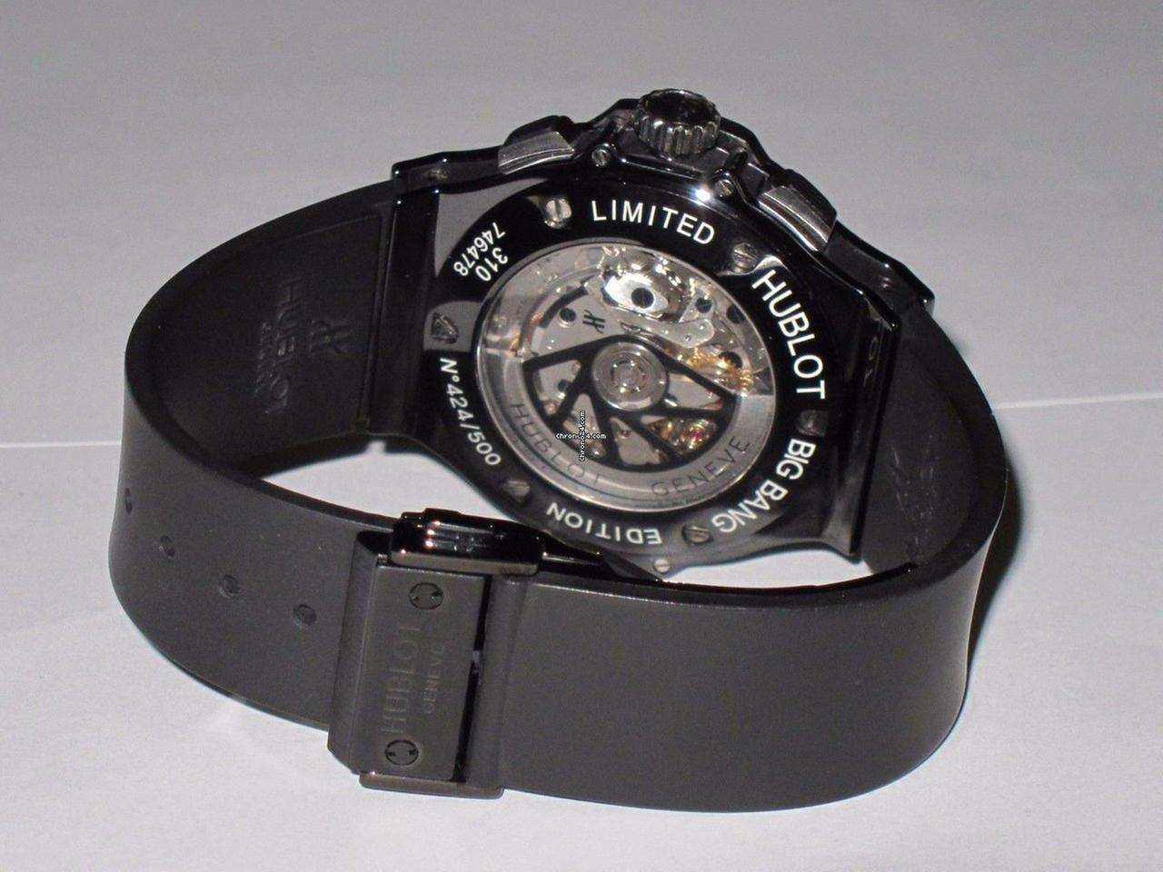 Hublot Big Bang Aero Bang Automatic Men's Watch Steel Case With Rubber Strap Authentic Luxury Timepiece