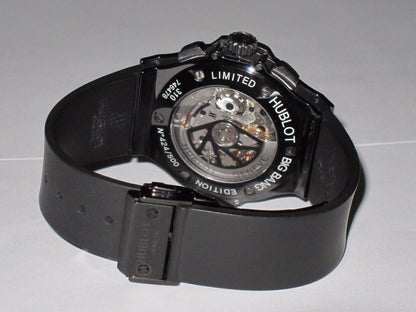 Hublot Big Bang Aero Bang Automatic Men's Watch Steel Case With Rubber Strap Authentic Luxury Timepiece