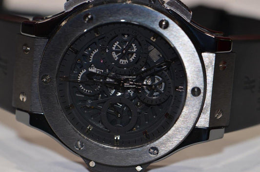 Hublot Big Bang Aero Bang Automatic Men's Watch Steel Case With Rubber Strap Authentic Luxury Timepiece