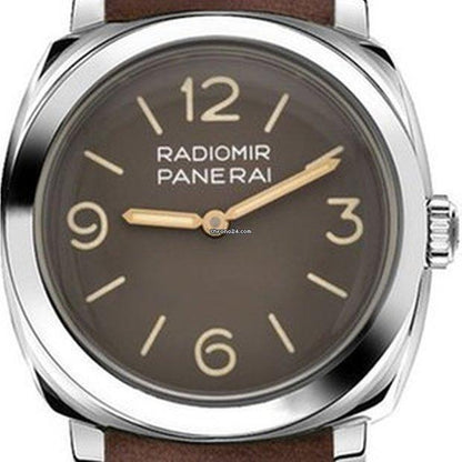 Panerai Radiomir 1940 3 Days Manual winding Men's Watch Steel Case With Leather Strap Authentic Luxury Timepiece