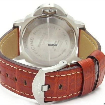 Panerai Luminor Sealand Automatic Men's Watch Steel Case With Leather Strap Authentic Luxury Timepiece