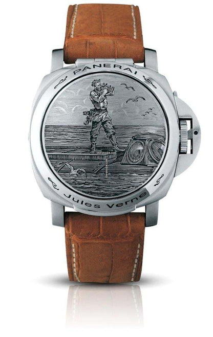 Panerai Luminor Sealand Automatic Men's Watch Steel Case With Leather Strap Authentic Luxury Timepiece