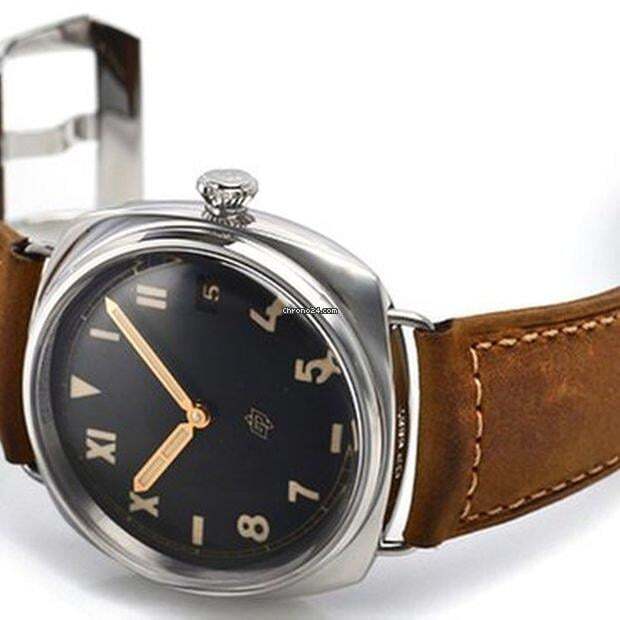 Panerai Radiomir 3 Days 47mm Manual winding Men's Watch Steel Case With Leather Strap Authentic Luxury Timepiece