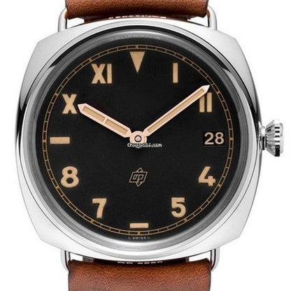 Panerai Radiomir 3 Days 47mm Manual winding Men's Watch Steel Case With Leather Strap Authentic Luxury Timepiece