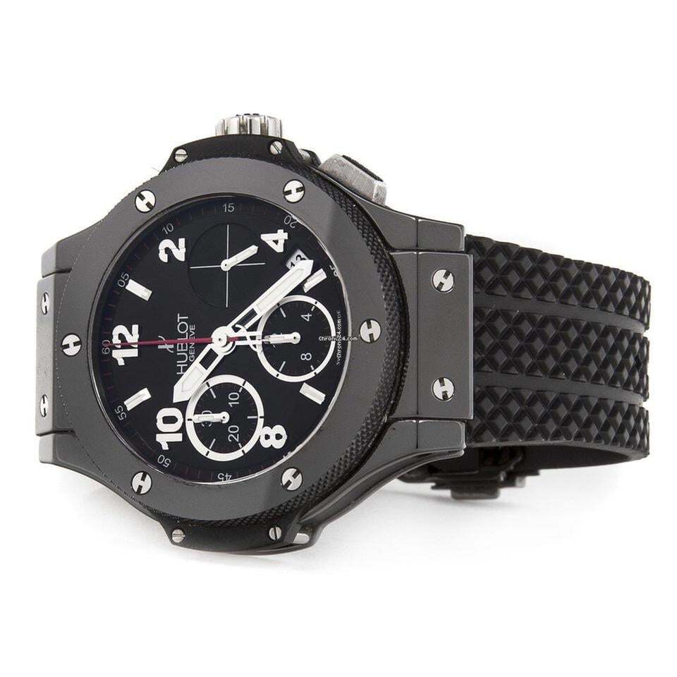 Hublot Big Bang 41 mm Automatic Men's Watch Steel Case With Rubber Strap Authentic Luxury Timepiece