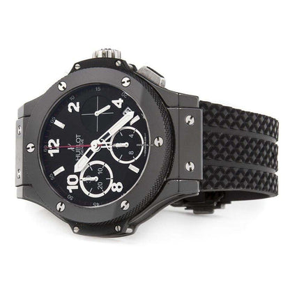 Hublot Big Bang 41 mm Automatic Men's Watch Steel Case With Rubber Strap Authentic Luxury Timepiece