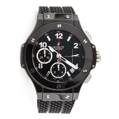 Hublot Big Bang 41 mm Automatic Men's Watch Steel Case With Rubber Strap Authentic Luxury Timepiece